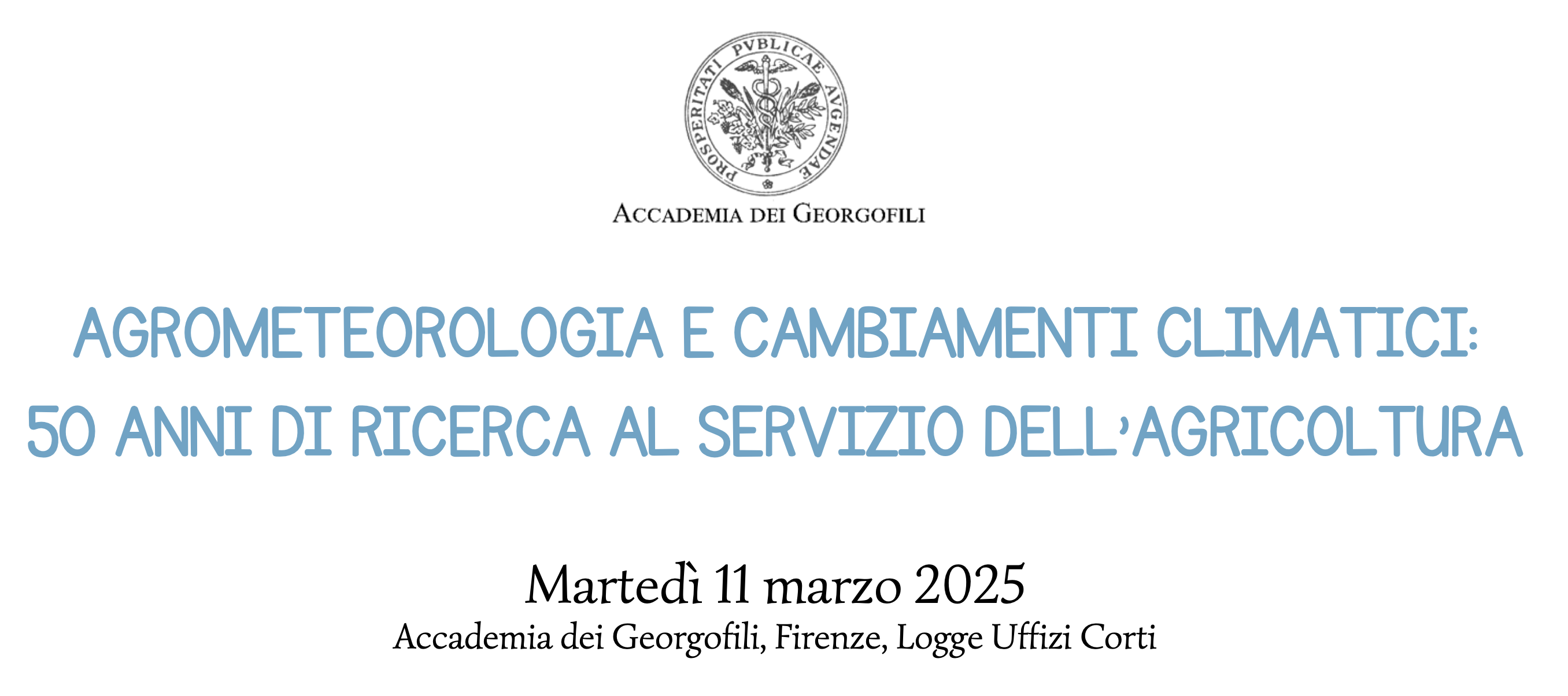 Agrometeorologia e cambiamenti climatici: 50 anni di ricerca al servizio dell'agricoltura